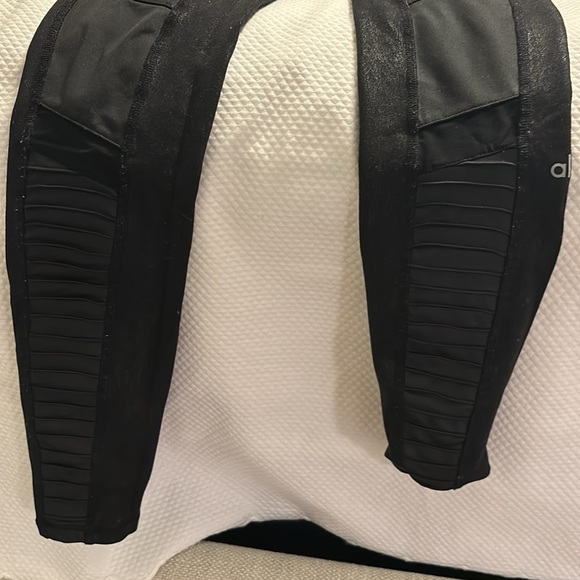 ALO Black leather leggings - Picture 2 of 3